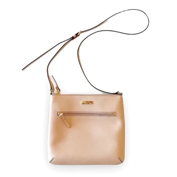 Kate Spade Rima Crossbody Saffiano Leather Blush Pink Ballet Core Bag Spring EUC - Picture 1 of 12